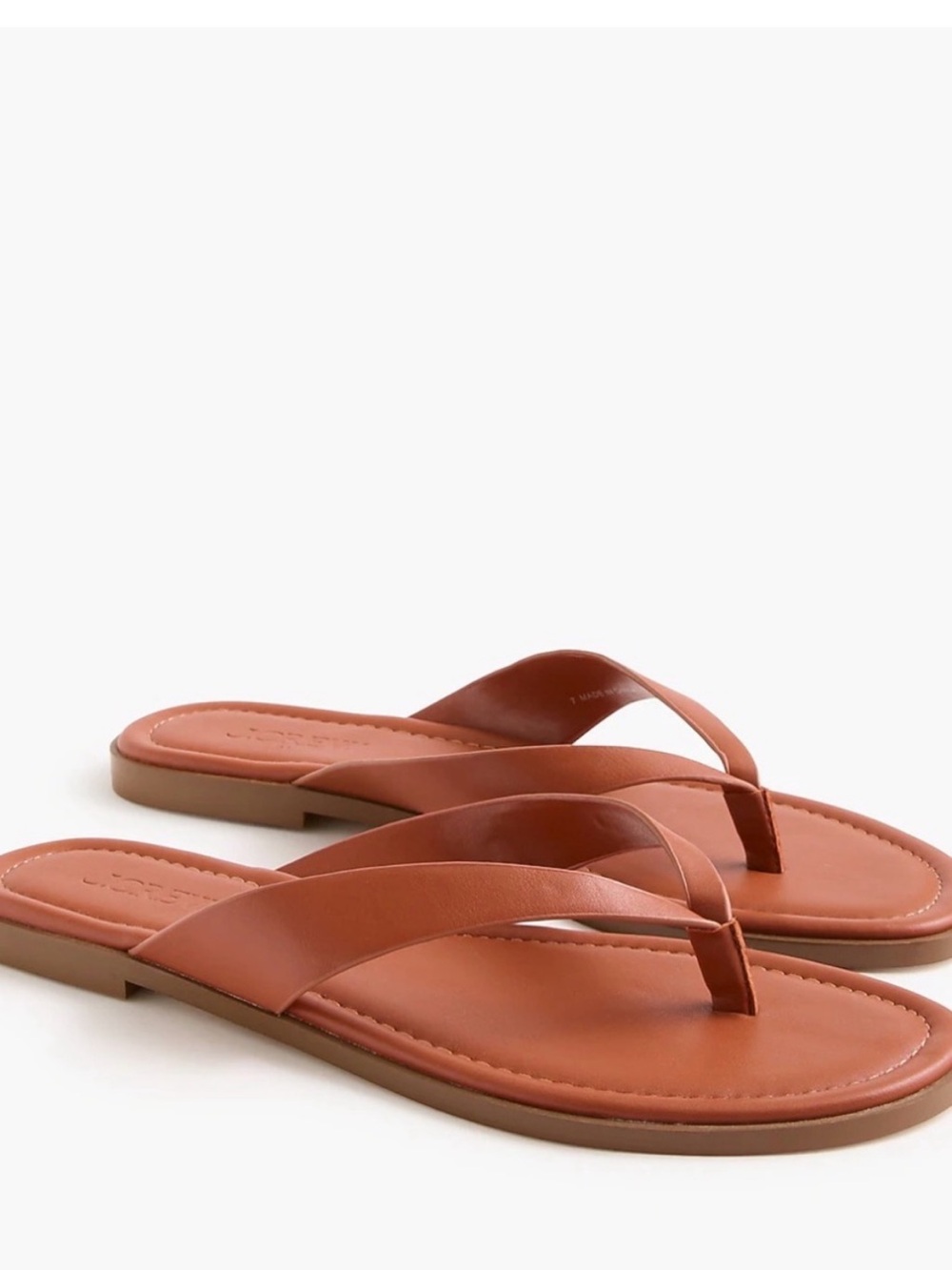 J Crew Women’s Leather Thong Sandals in Brown NWOT size 8.5